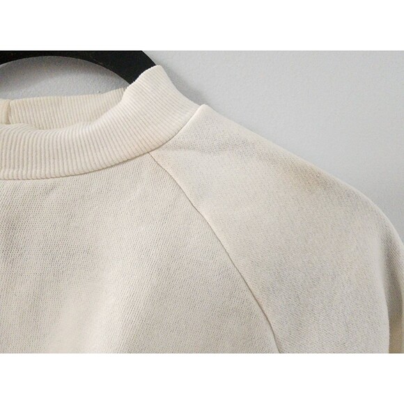 Hippie Rose White Acrylic Long Sleeve Sweater Large As Is - Picture 5 of 7